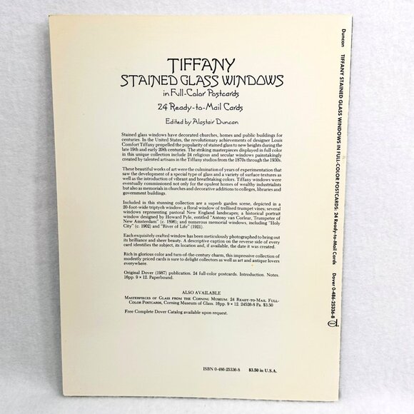 Tiffany Stained Glass Windows Postcards - 24 Ready-To-Mail Full Color Postcards - Picture 7 of 7